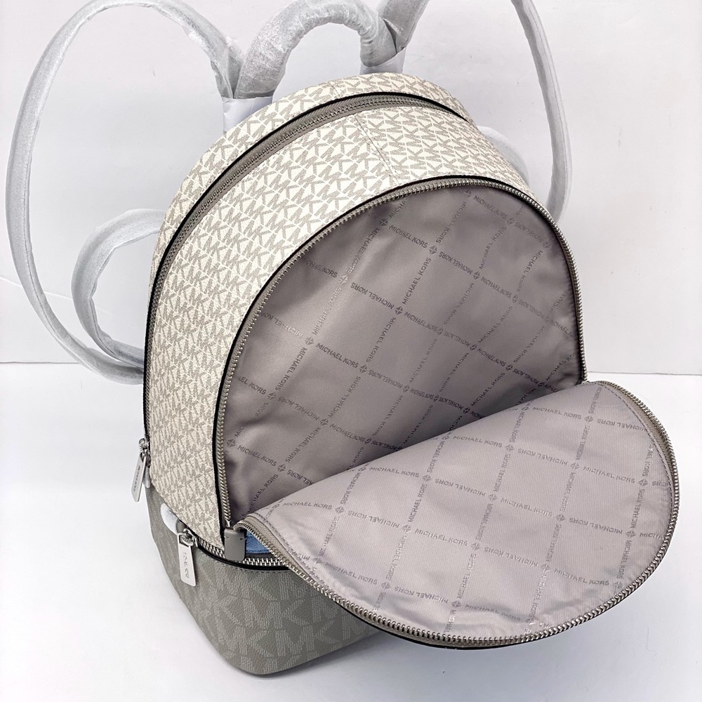 Michael Kors Light Blue and Beige Women's Backpack - Picture 6 of 9
